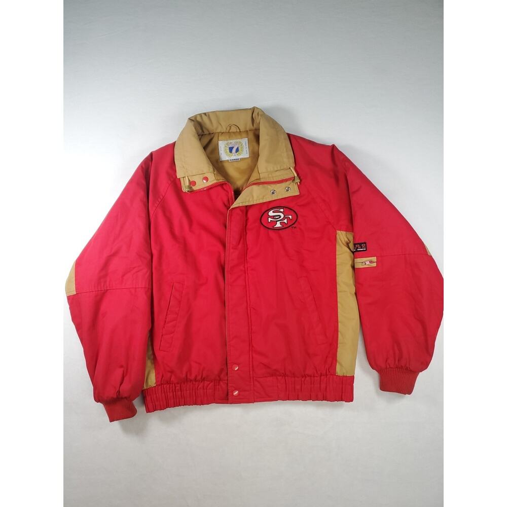 Authentic Vintage 49ers Red/Gold Logo 7 Parka size Large